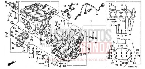 CARTER MOTEUR CB1000RA9 de 2009